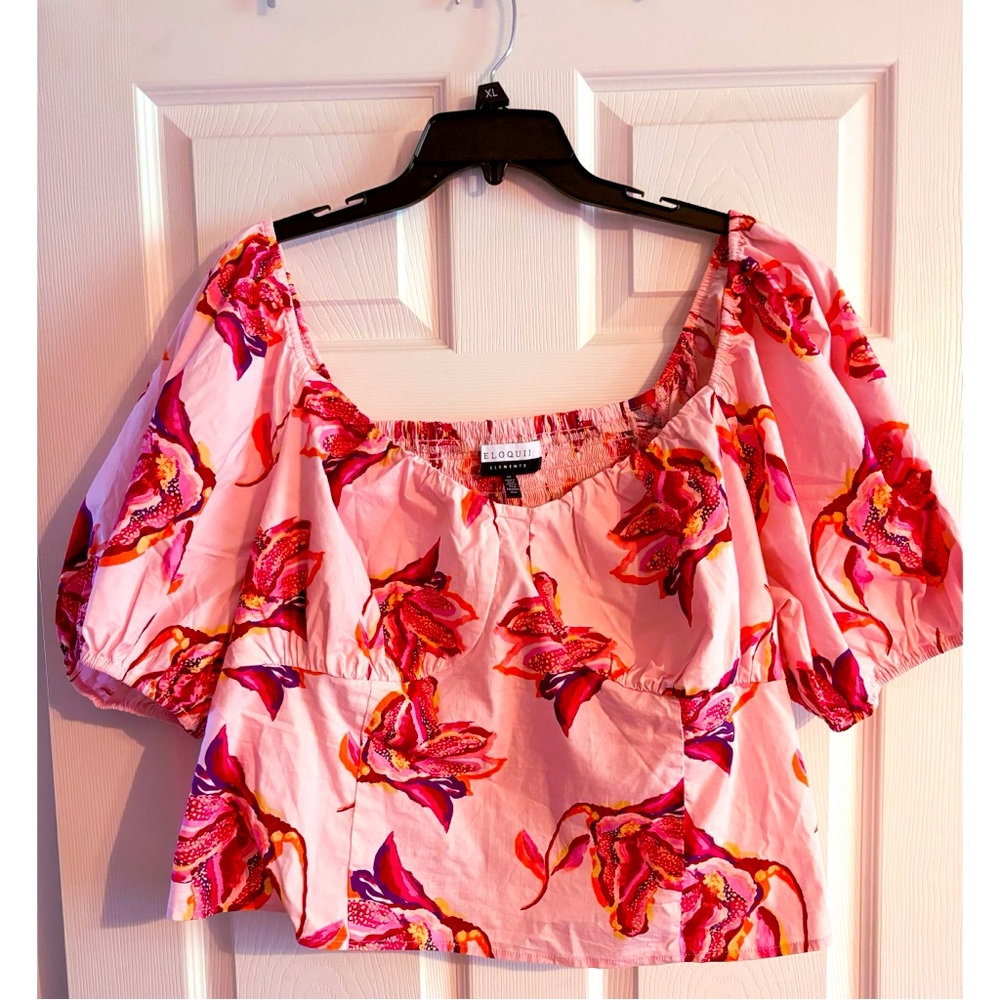Eloquii Elements floral peasant too